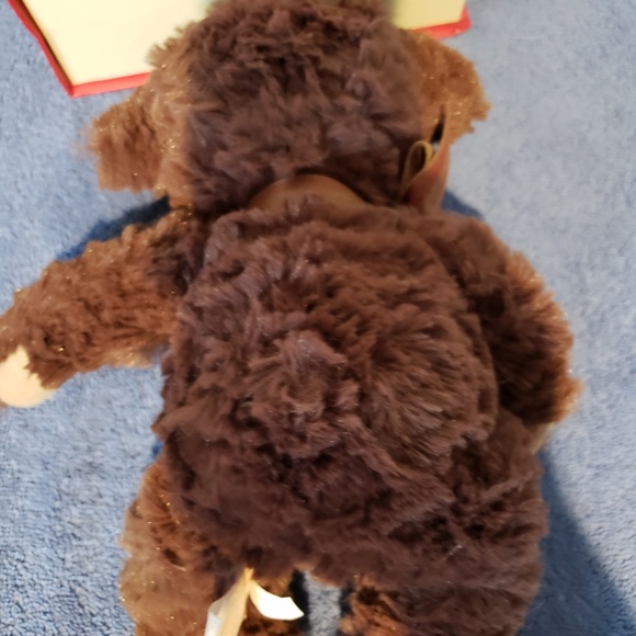 Demdaco Nat & Jules Brown Teddy Bear Plush Toy 12' - Picture 2 of 4